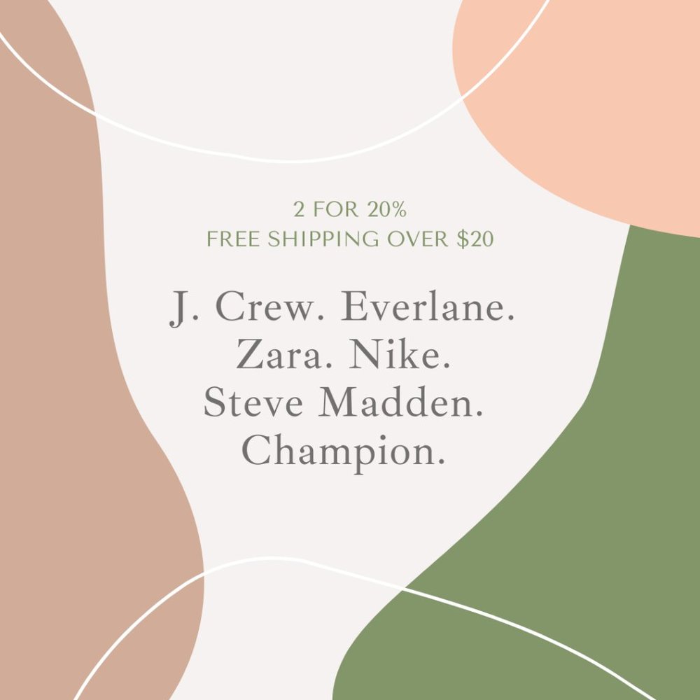 J. Crew. Everlane. Zara. Nike. Steve Madden.